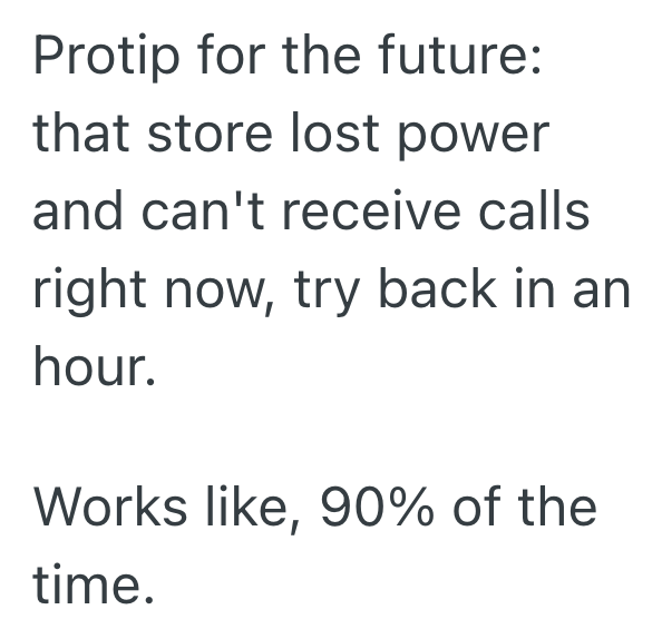 Screenshot 2025 07 13 at 1.24.39 PM Customer Calls To Complain That Another Store With The Same Name Isnt Answering Their Phone, But The Employee Has No Way Of Helping Her